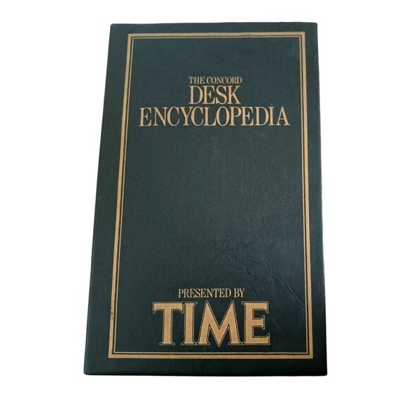 The Concord Desk Encyclopedia By Time 1982 3 Vol + Slipcase American Illustrated - Picture 2 of 4